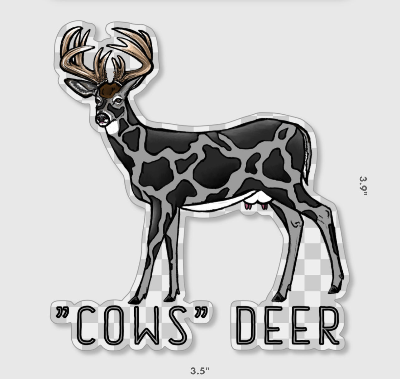 “Cows” Deer Sticker