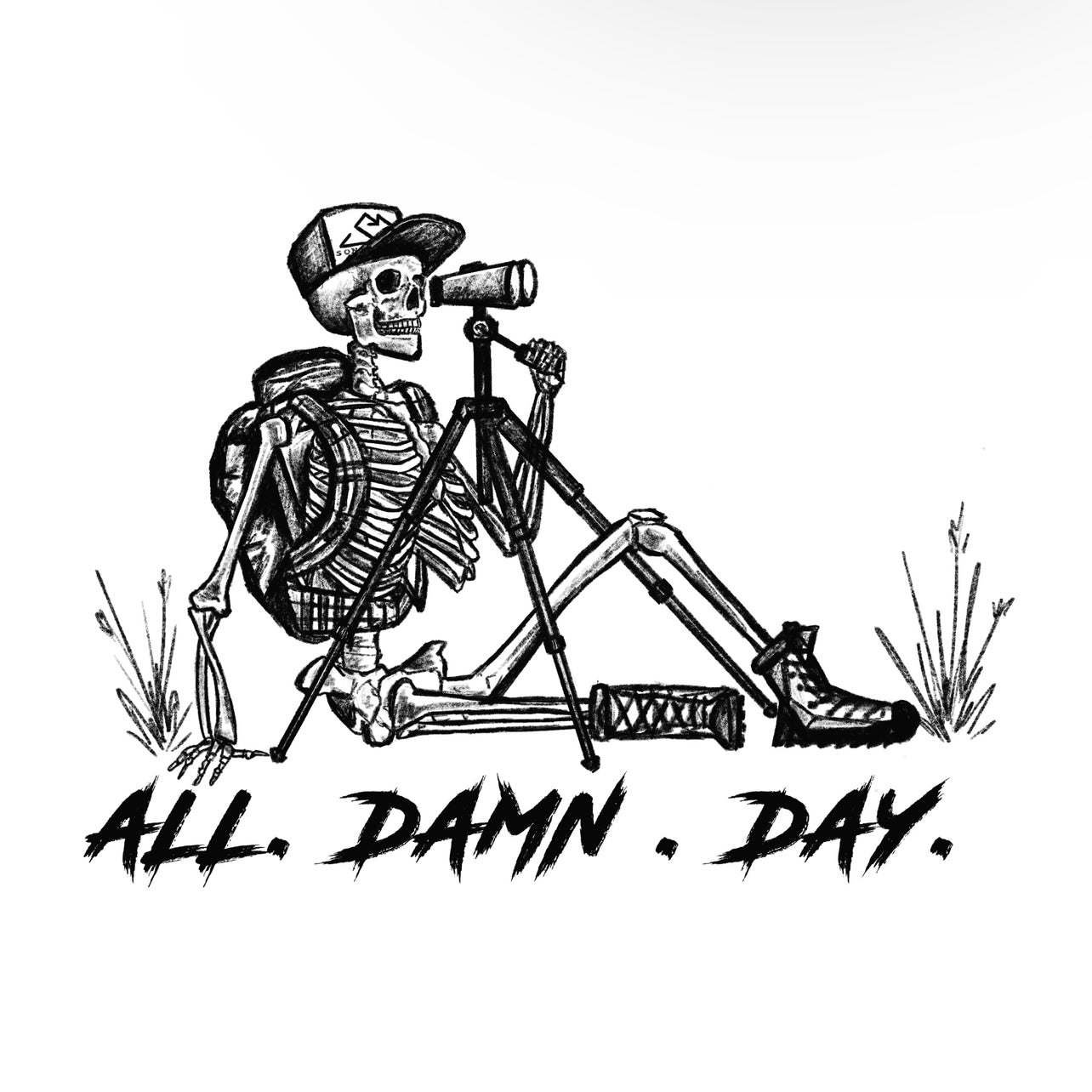 All Damn Day Transfer Sticker