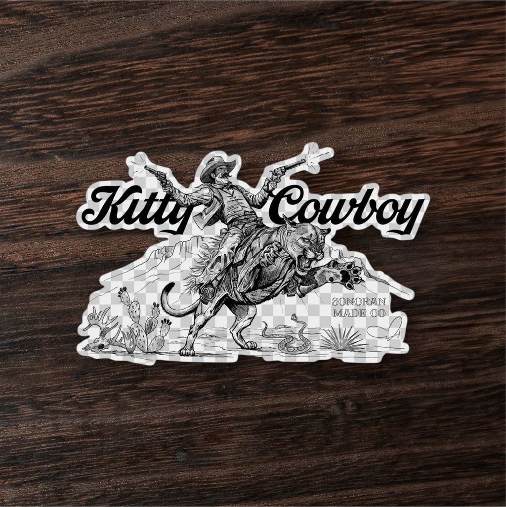 Kitty Cowboy Sticker