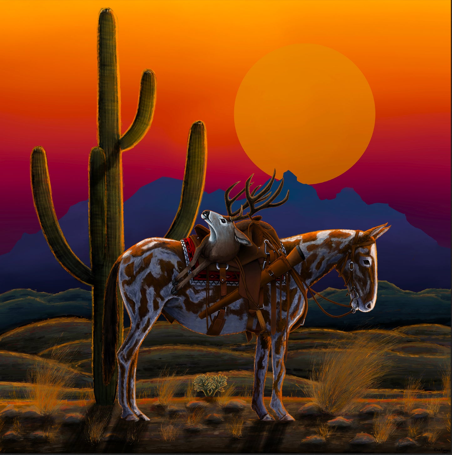 "Horse without a Cowboy" Print